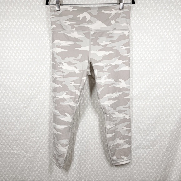 Athleta Light Grey Camo Print Elation 7/8 Leggings - Picture 2 of 4